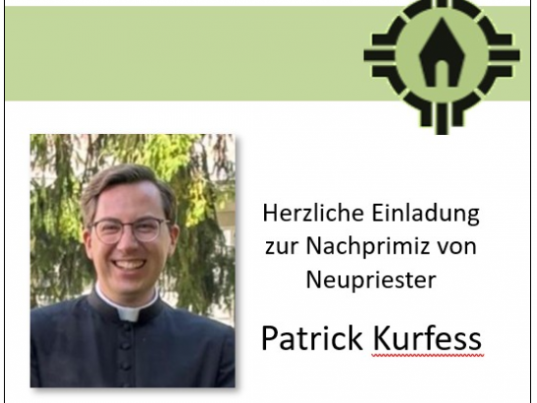 Nachprimiz von Neupriester Patrick Kurfess im Schönstatt–Zentrum